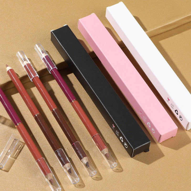 Geen logo Lip Liner Box Brown Lip Liner Pencil Vendor Vegan Creamy Lip Liner