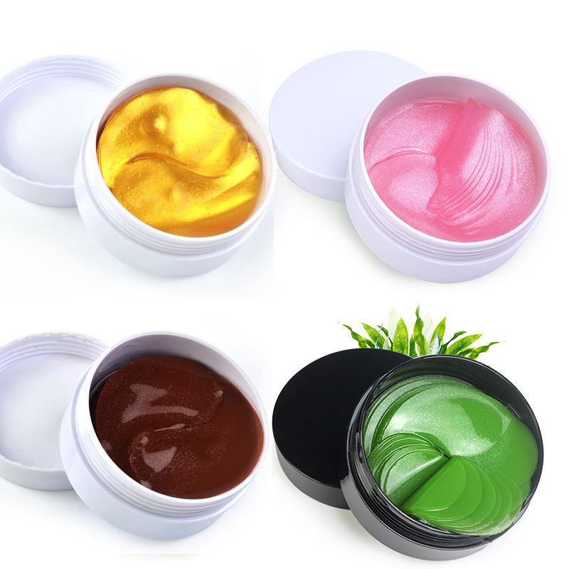 24K Goud Onder Ooglapjes Oogmasker Anti-Aging Collageen Hyaluronzuur Onder Oogmasker Verwijderen Donkere Kringen