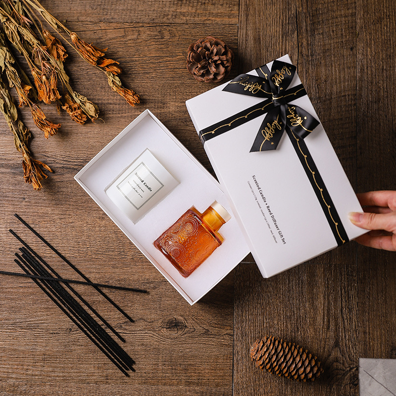 100g + 100 ml Luxe Aroma Riet Diffuser voor Thuis Geur voor Bruiloft voor Party voor Kleurrijke Kaars gift Set