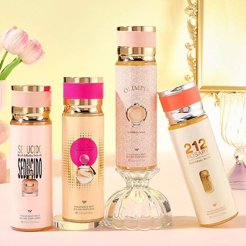 250ml Merkparfum Zoete Bloemen Vrouwen Body Spray Body Mist Parfums Designer Parfum
