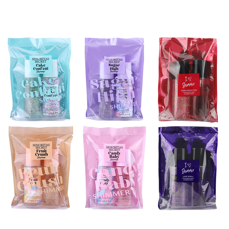 Logo aanpassen Body Mist Collectie Parfum Body Spray Geheime Body Mist Set 75ml*2
