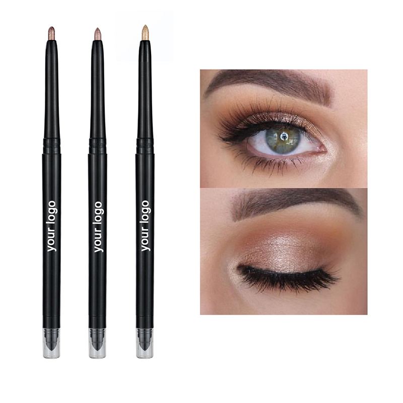 10 kleuren markeerstift oogschaduw potlood waterdicht glitter mat naakt oogschaduw make-up pigment cosmetica witte eyeliner pen