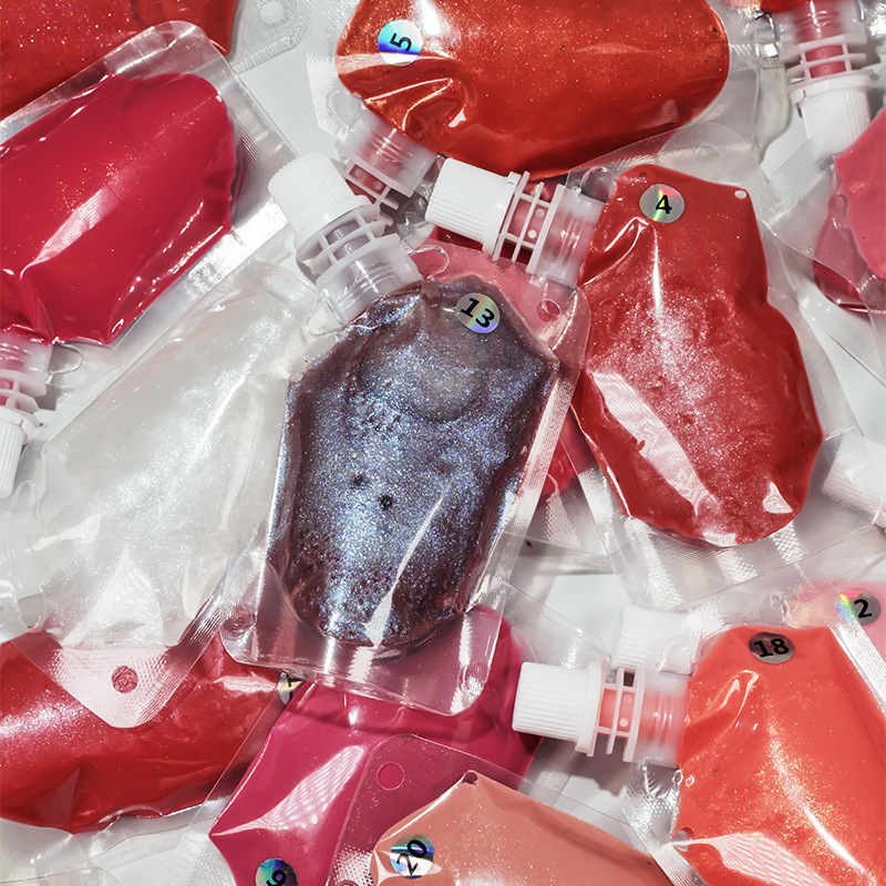 200 ml plastic zak lipgloss mondstukzak Veganistisch en wreedheidsvrij afgewerkt lipglossbasispigment