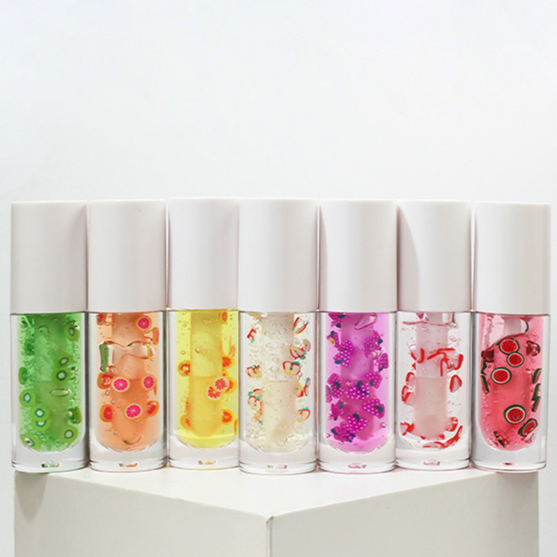 Magische natuurlijke kleur Fruitsmaak Lipgloss Veganistisch Fruit Aardbei Bessen Lipolie