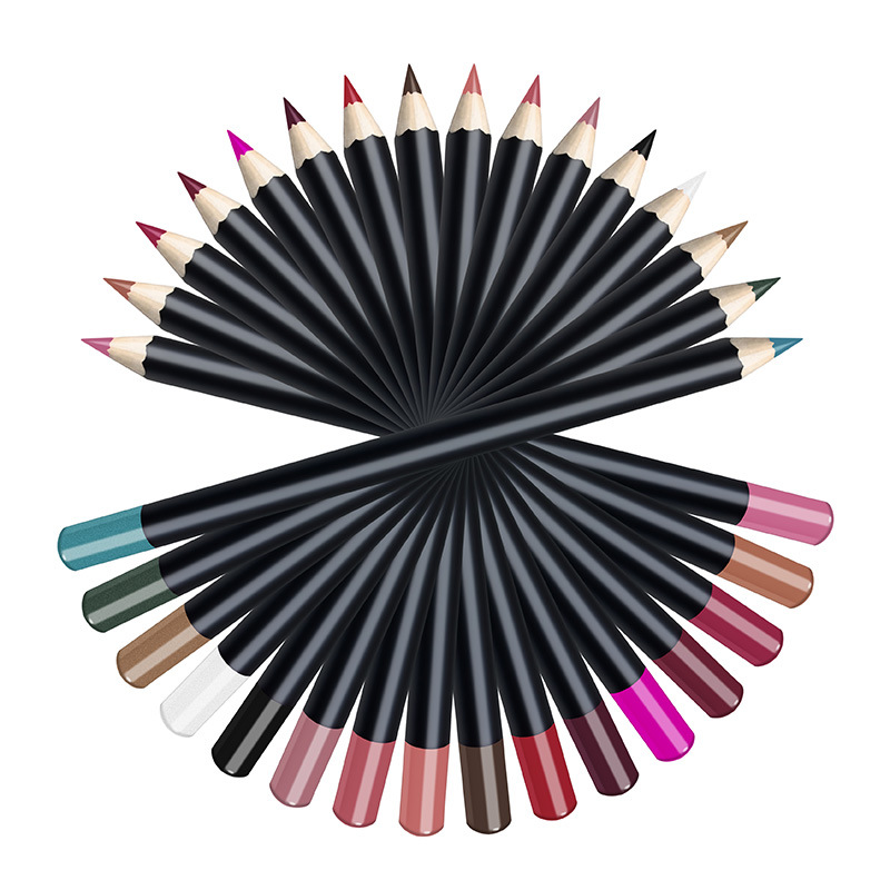 Lip Liner 3 in 1 Functie Eyeliner Beschikbaar 21 kleuren Lippotlood Lipstick Geen logo